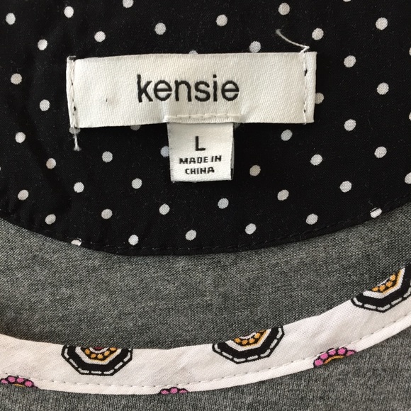 2/$10! Like new Kensie mixed media top - Picture 6 of 12